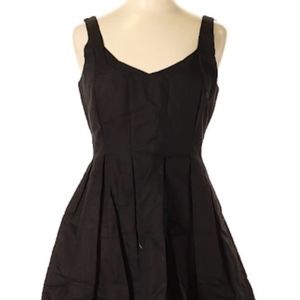 J. Crew 50's black full-skirted scoop-neck dress